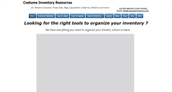 Desktop Screenshot of costumeinventory.com